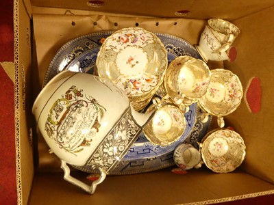 Lot 144 - A collection of Victorian ceramics to include...