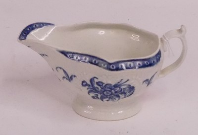 Lot 160 - An 18th century Worcester porcelain sauce boat...