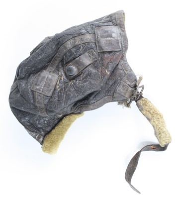 Lot 3288 - A Type-B6 brown leather flying helmet.