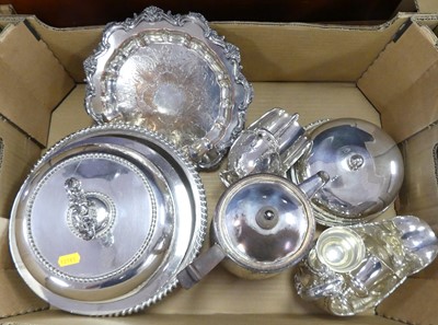 Lot 203 - A collection of silver plated wares, to...