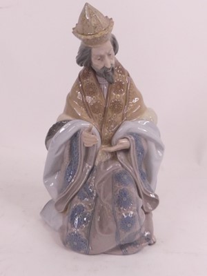 Lot 166 - A Lladro porcelain figure of King Gaspar,...