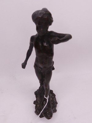 Lot 176 - A 19th century Italian bronze figure of a boy,...