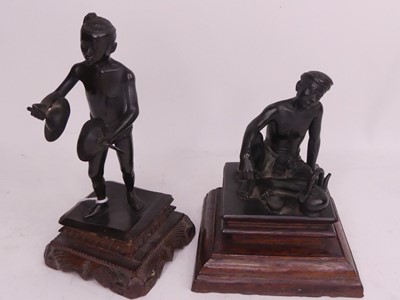 Lot 181 - An early 20th century Indian bronze figure of...