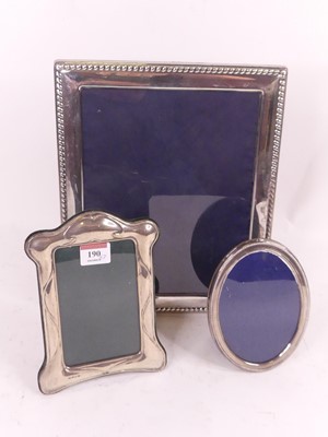 Lot 190 - An Elizabeth II silver clad easel photograph...