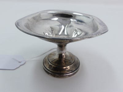 Lot 222 - A George VI silver pedestal comport,...