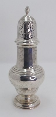 Lot 224 - An Edward VII silver lighthouse sifter,...