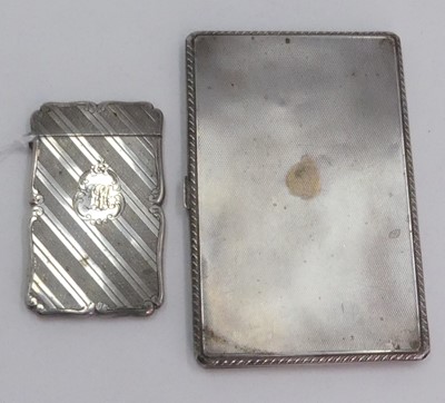 Lot 234 - An Elizabeth II silver cigarette case, London...