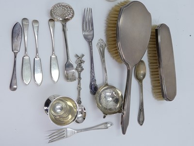 Lot 243 - A collection of mixed silver to include...