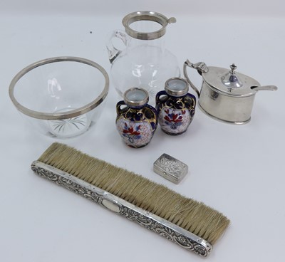 Lot 246 - Miscellaneous items to include a silver table...