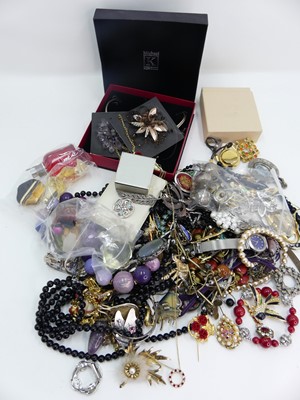 Lot 342 - Costume jewellery to include beaded necklaces,...