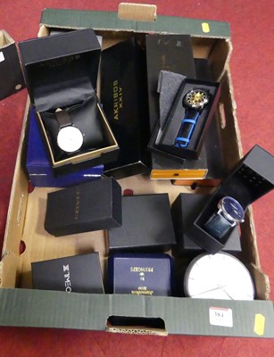 Lot 384 - A collection of men's fashion watches, to...