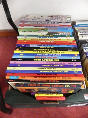 Lot 581 - A collection of vintage books, to include Viz...