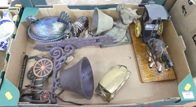 Lot 555 - Miscellaneous items to include a pained cast...