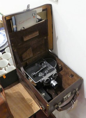 Lot 569 - A vintage Paillard Bolex cinecamera, cased