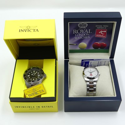 Lot 499 - An Invicta titanium cased gent's dive watch,...