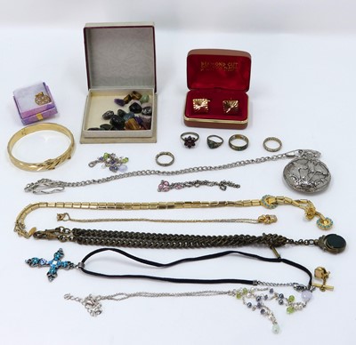 Lot 403 - A collection of costume jewellery, to include...