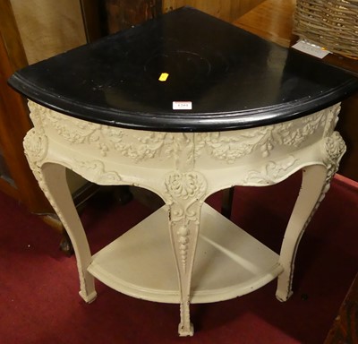 Lot 1201 - A white painted Georgian style floral...