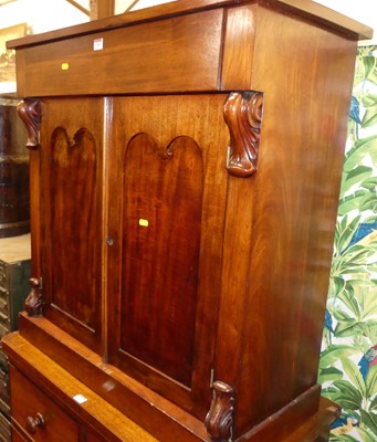 Lot 1165 - A mid-Victorian mahogany chiffonier, the...