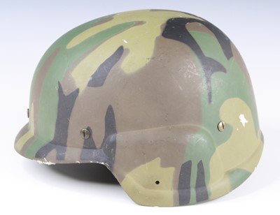 Lot 3364 - A US PASGT helmet in camouflage paint finish,...