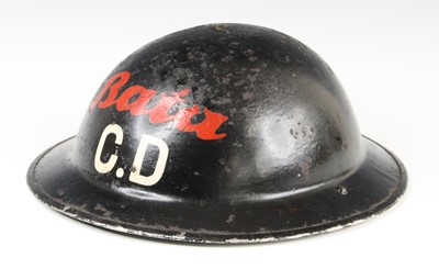 Lot 3365 - A British MkII steel helmet used on the Home...