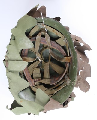 Lot 3366 - A Romanian M1974 steel helmet, Warsaw Pact era....