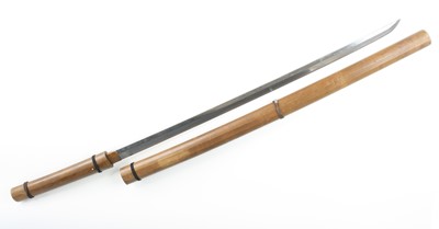 Lot 3370 - A Japanese Shinto Katana, the 69cm curved...