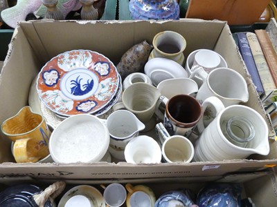 Lot 498 - Mixed ceramics to include two Japanese Oreta...