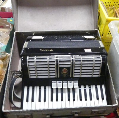 Lot 491 - A vintage Galotta piano accordion, cased