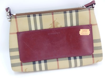 Lot 471 - A Burberry lady's clutch or handbag with...