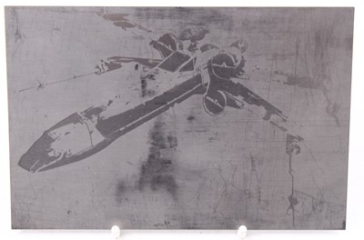 Lot 1918 - An original Star Wars etched metal printing...