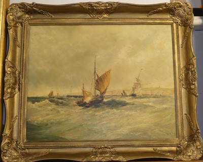 Lot 1017 - Hayes - Sailing boats heading for home in...