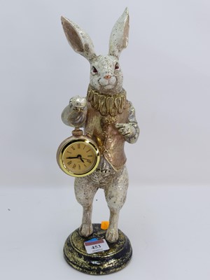 Lot 453 - A modern resin model of a rabbit, shown...