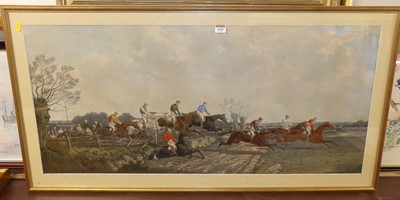 Lot 1021 - A Victorian steeplechase chromolithograph...