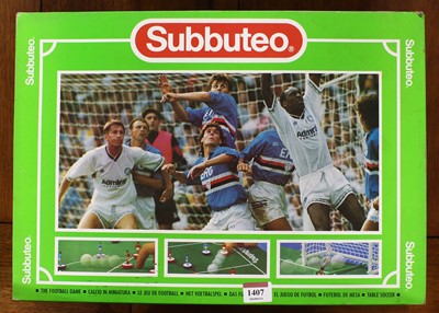 Lot 1407 - A Subbuteo boxed football game set