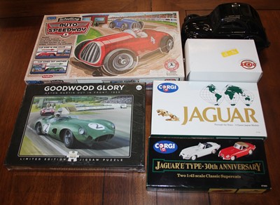 Lot 1437 - A tray containing Corgi Jaguar E-type 30th...