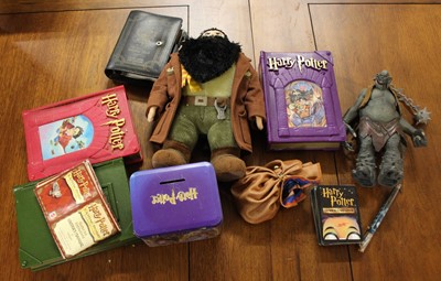 Lot 1442 - A box containing Harry Potter related...