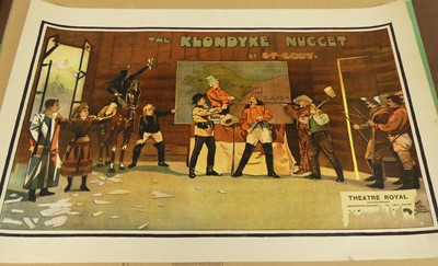 Lot 1044 - Five various theatrical advertising posters,...