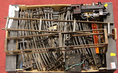 Lot 1460 - A tray containing 0 gauge related tracks and...