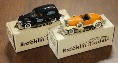 Lot 1510 - A group of two 1/43 scale boxed Brooklin...