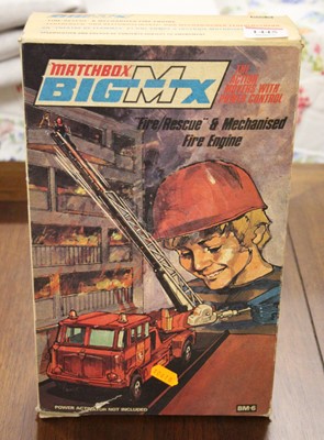 Lot 1445 - Matchbox BIG MX Fire Rescue Set - NOTE THIS IS...