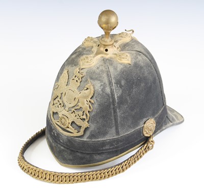 Lot 3077 - A Royal Artillery Officer’s helmet, the blue...
