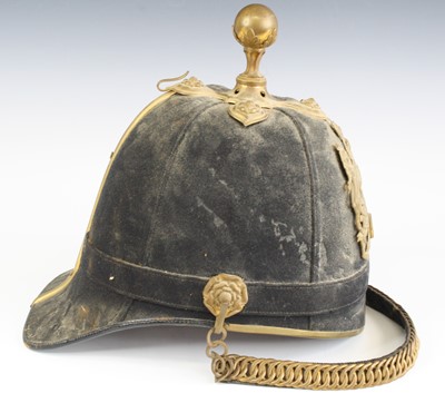 Lot 3077 - A Royal Artillery Officer’s helmet, the blue...