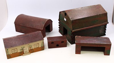 Lot 2028 - An original Triang Toys wooden farm building...