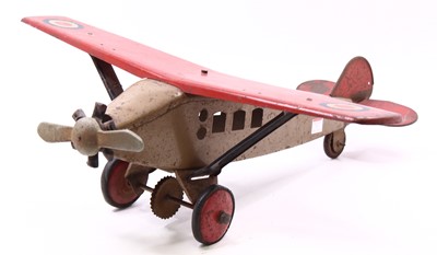 Lot 2020 - A Triang Toys large pressed steel aircraft...