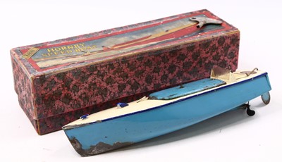 Lot 1999 - A Hornby speed boat No. 2 titled Racer 2,...