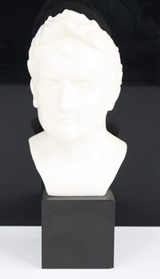 Lot 107 - A faux marble head and shoulders portrait bust...