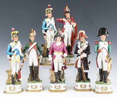 Lot 109 - A collection of tweleve Continental porcelain...