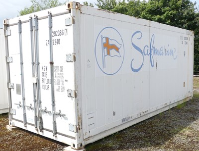 Lot 3 - A 20ft refrigerated shipping container