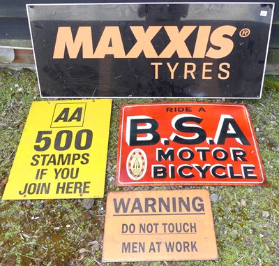Lot 13 - A fibreglass advertising sign for Maxxis Tyres,...
