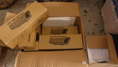 Lot 43 - A four-camera CCTV kit, boxed and unused;...